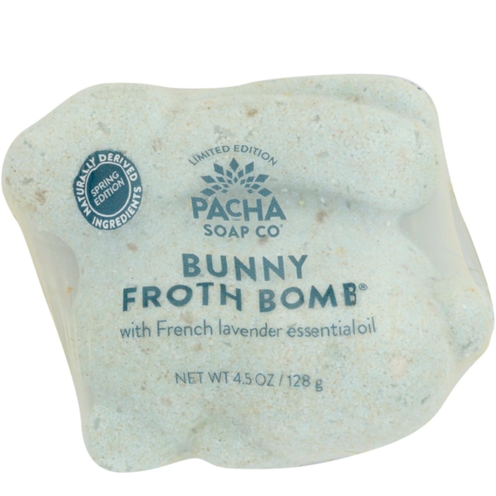 New Pacha Mint Green Bath Soak organic bunny bath bomb